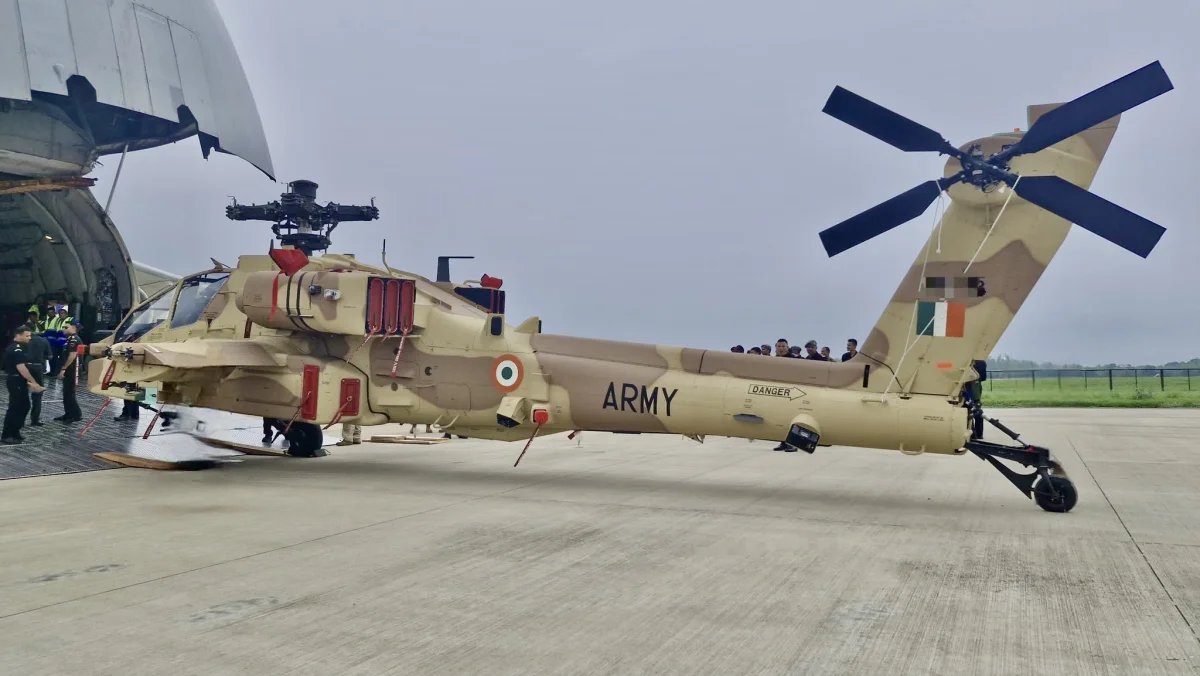 "Tanks in the Air" fully assembled: Indian Army receives final AH-64E Apaches to counter regional threats