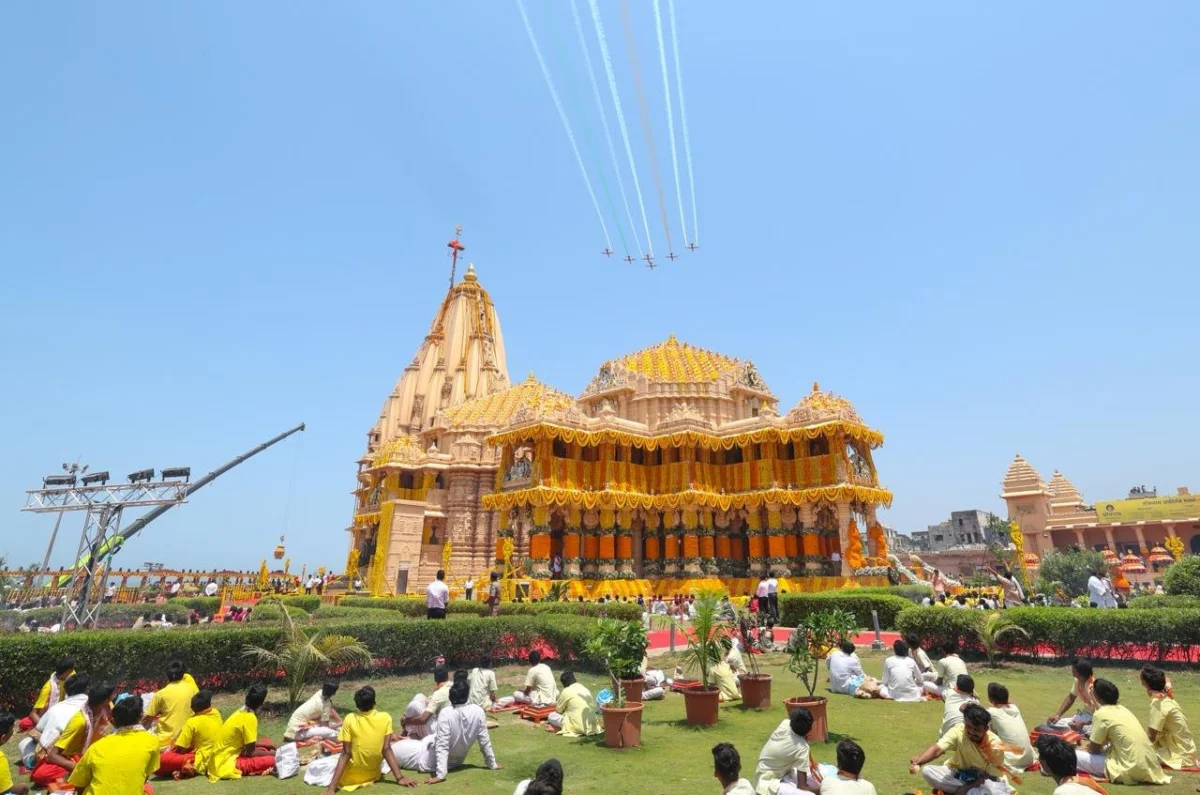 PM Modi Commends Indian Air Force For Breathtaking Suryakiran Aerial Display Over Somnath Temple