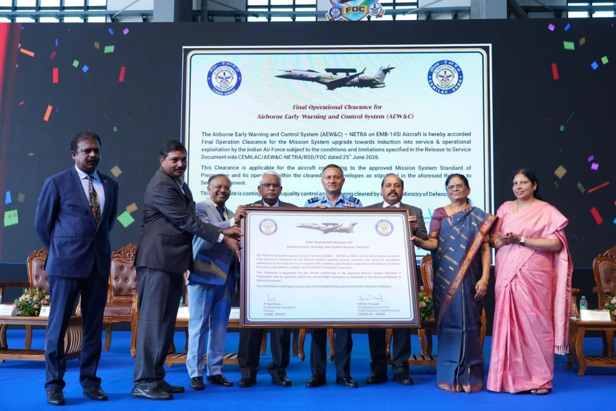 Netra AEW&C System Receives Final Operational Clearance From IAF, Boosting India's Airborne Battle Management Capabilities