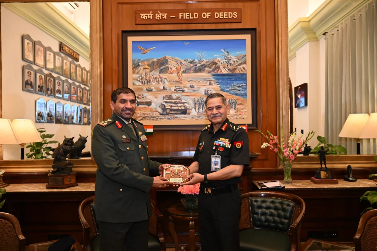 Indian Army Chief and UAE Land Forces Deputy Commander Discuss Enhancing Bilateral Military Cooperation and Defence