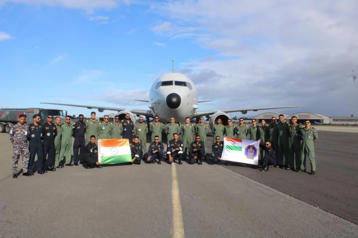 Indian Navy P-8I Maritime Reconnaissance Aircraft Touches Down in Hawaii for Multinational RIMPAC 2026 Exercise