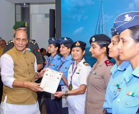 Historic Samudra Pradakshina expedition concludes as all-women tri-services crew safely navigates IASV Triveni across four oceans