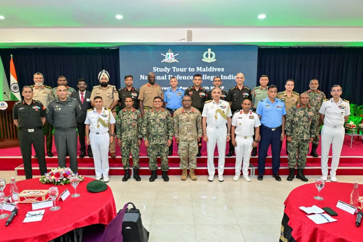 Indian National Defence College Delegation Meets Maldives Defence Minister to Discuss Bilateral Strategic Security Cooperation