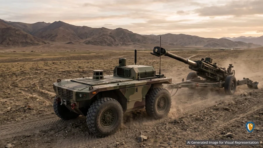 Indian Army Eyes Remotely Operated 4x4 Mobility Platforms for Rapid Artillery Gun Relocation After Firing