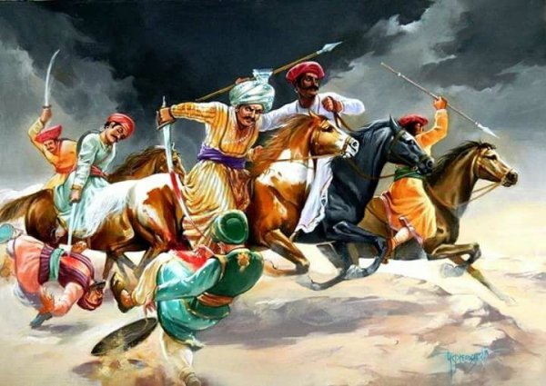 The Maratha Warriors used the trick of attacking in groups