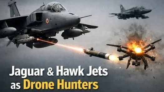 How Equipping Jaguar and Hawk Subsonic Jets With Laser-Guided Rockets Might Solve India's Kamikaze Drone Threat Economically