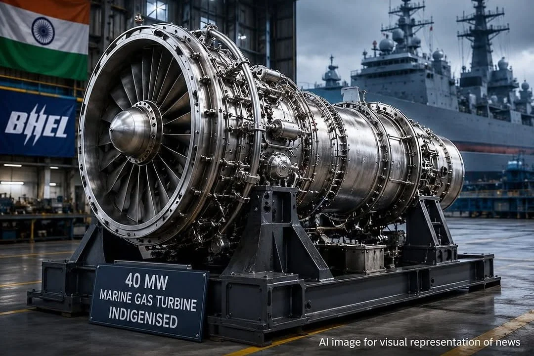 BHEL Indigenises 40 MW Marine Gas Turbines for Indian Warships, Aims to End Import Dependence on Ukrainian Zorya Mashproekt Systems