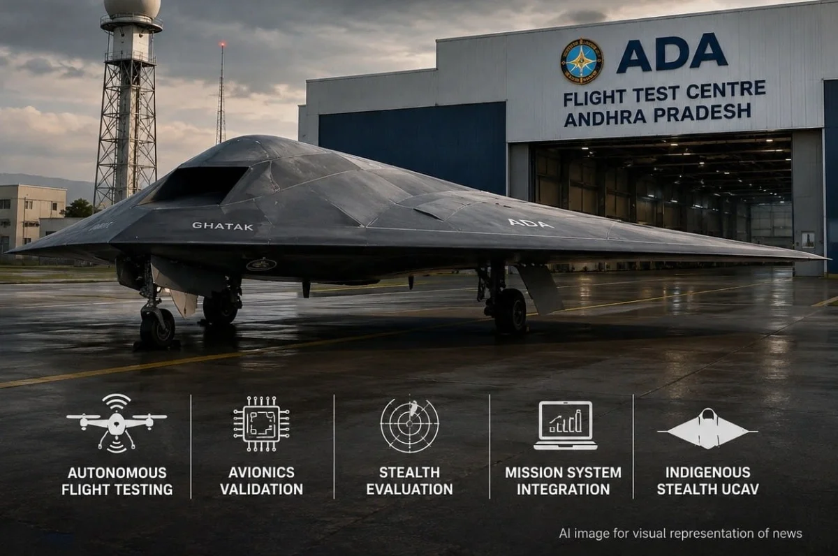How Ghatak Stealth Combat Drone Programme to Use New Flight Testing Facility in Andhra Pradesh to Speed Up Development