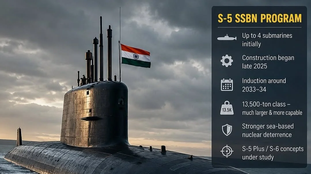 Indian Navy May Limit Initial S-5 Submarine Batch to Four as Planners Weigh Future S-5 Plus or S-6 Options
