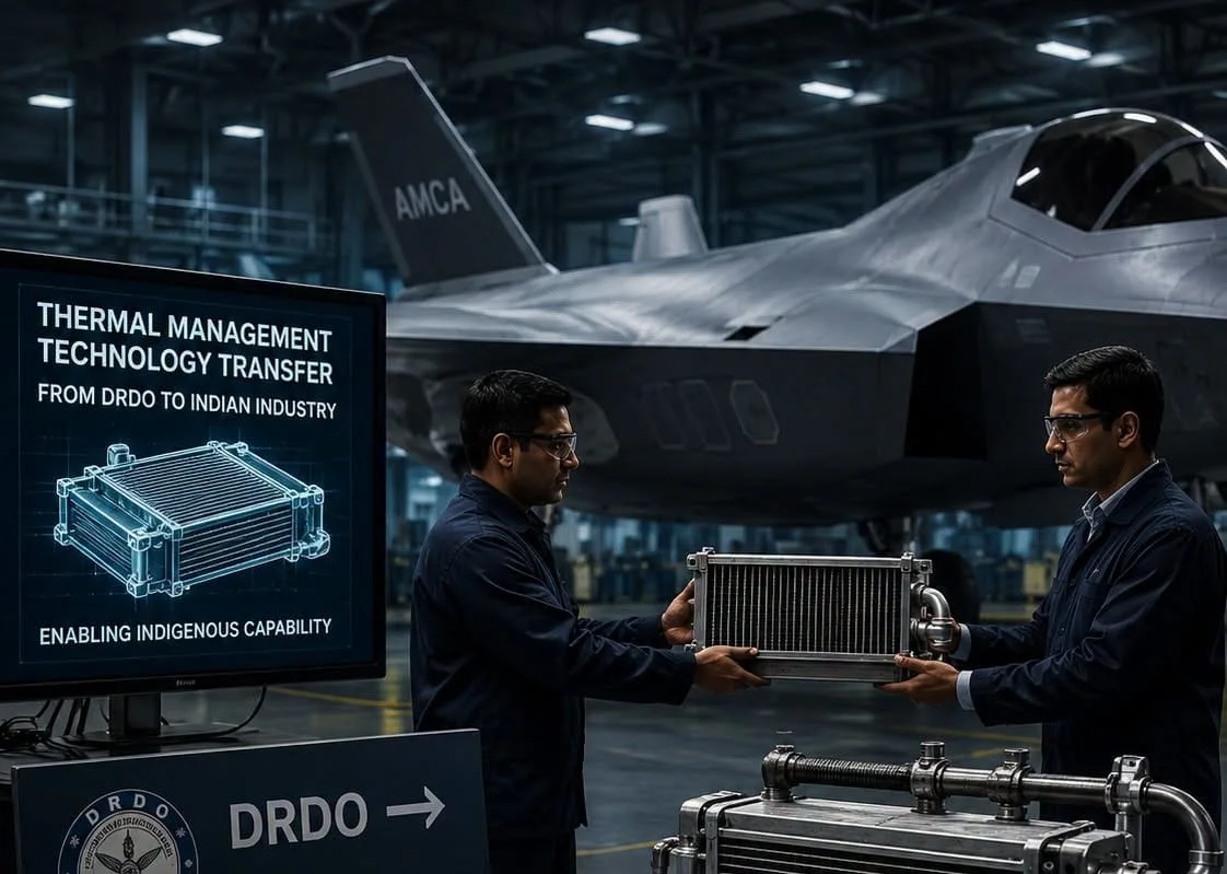 DRDO Transfers Critical Thermal Management and Liquid Cooling Technologies to BHEL, Boosting AMCA Production Readiness