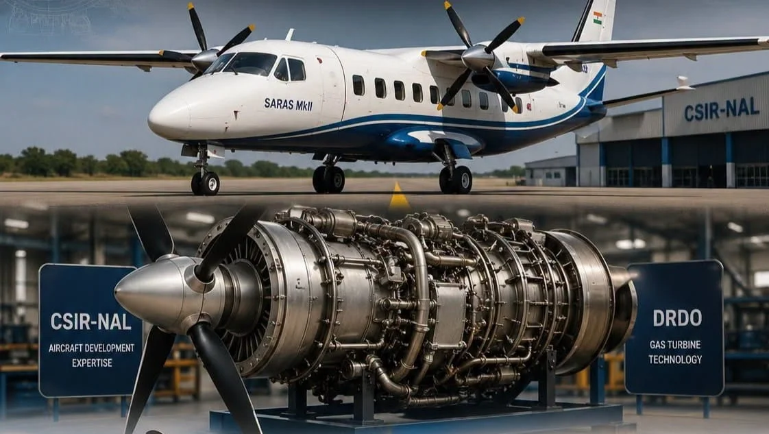 CSIR-DRDO Plans Indigenous Turboprop Engine for Saras Mk2 Transport Aircraft and Future HALE UCAVs