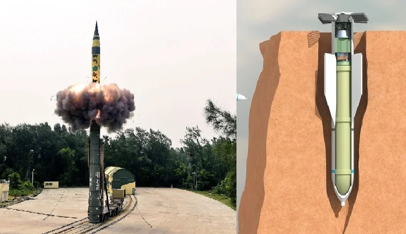 DRDO Explores to Convert Agni-V ICBM into Air Burst and Bunker Buster Variants with 7.5-Tonne Conventional Warhead