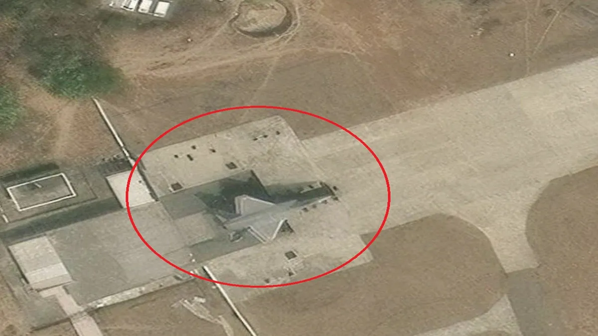 Satellite Imagery Reveals AMCA Engineering Model at Hyderabad RCS Facility Featuring Earlier Design Configuration