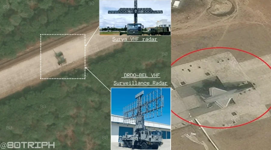 Satellite Imagery Suggests VHF Anti-Stealth Radar Used to Evaluate AMCA Low Observable Design
