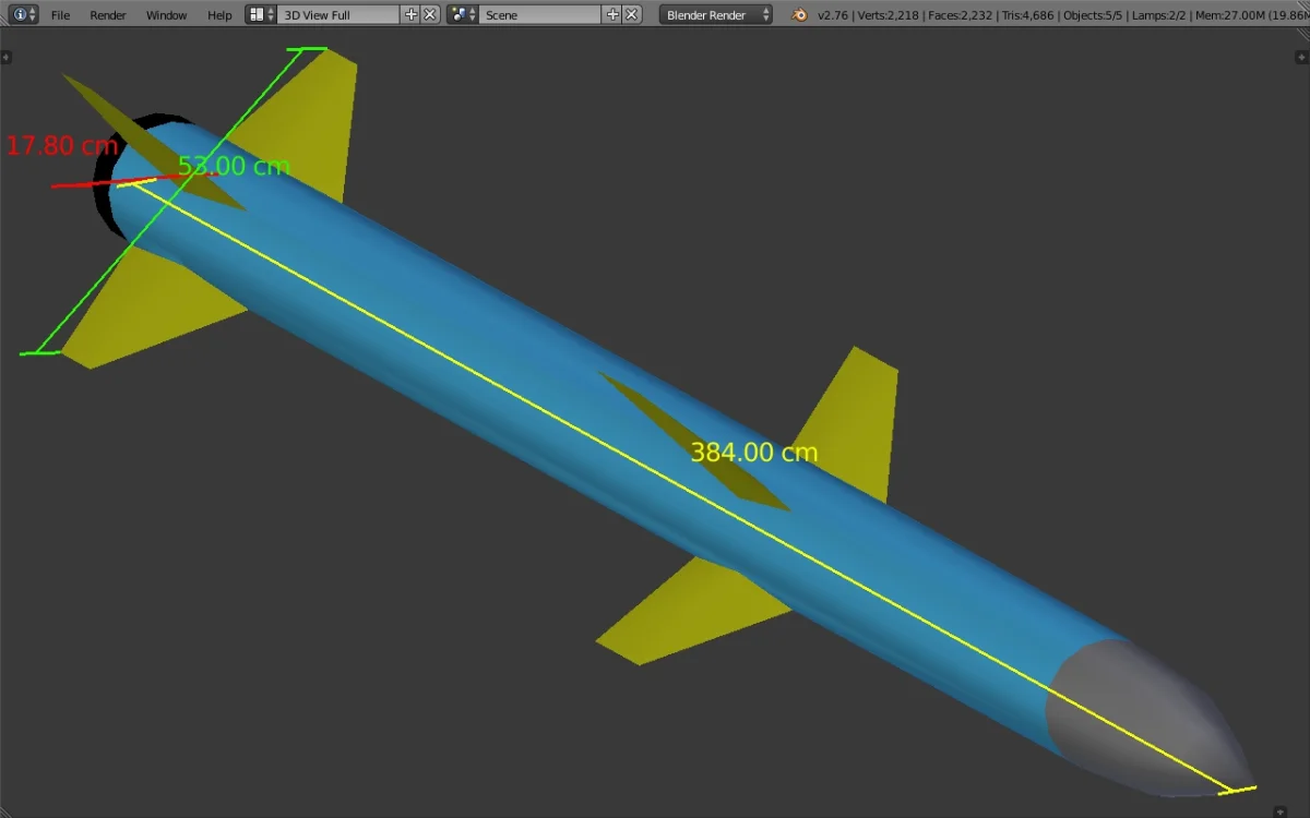 AMCA Blender, 1 sep'26, Astr-2 short-fin AAM, Object mode, Solid view,front right elevated an...webp