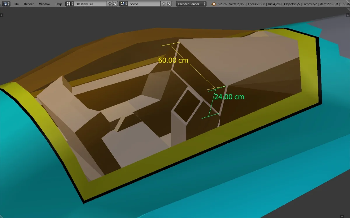 AMCA. blender, 12 aug'26, notional cockpit outline, Object mode, Solid view, right side rear ...webp