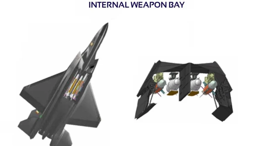 ADA Refining AMCA Mk2's Internal Weapons Bay to Carry Six Astra Mk2 Missiles, Enhancing Air-to-Air Combat Capabilities in Stealth Mode