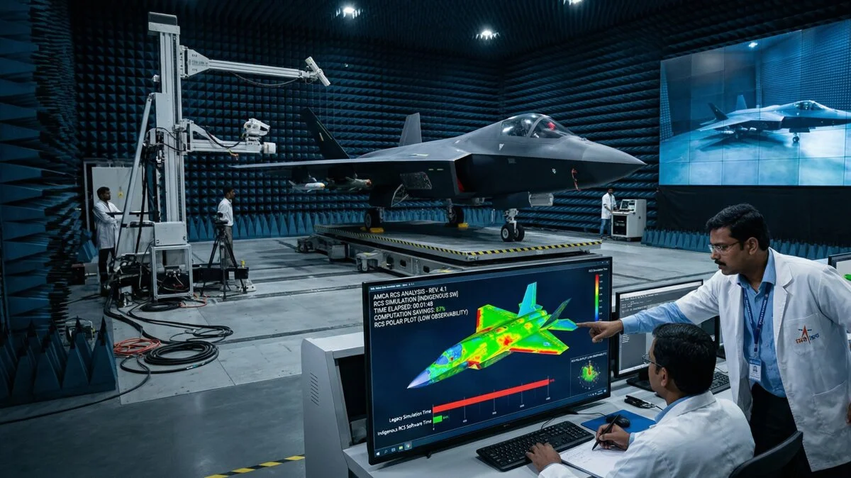 AMCA Program Leaps Forward With Indigenous RCS Software for Superior Stealth Design, Slashing Simulation Times Drastically