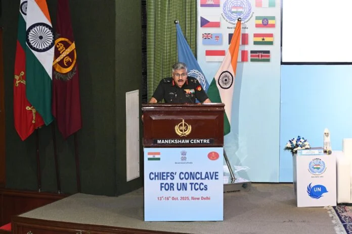 At UN conclave General Dwivedi highlights Indias 300000troop contribution reaffirming its pea...webp