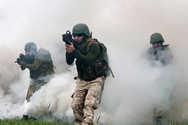 Garud Commandos in their iconic disruptive camo pattern