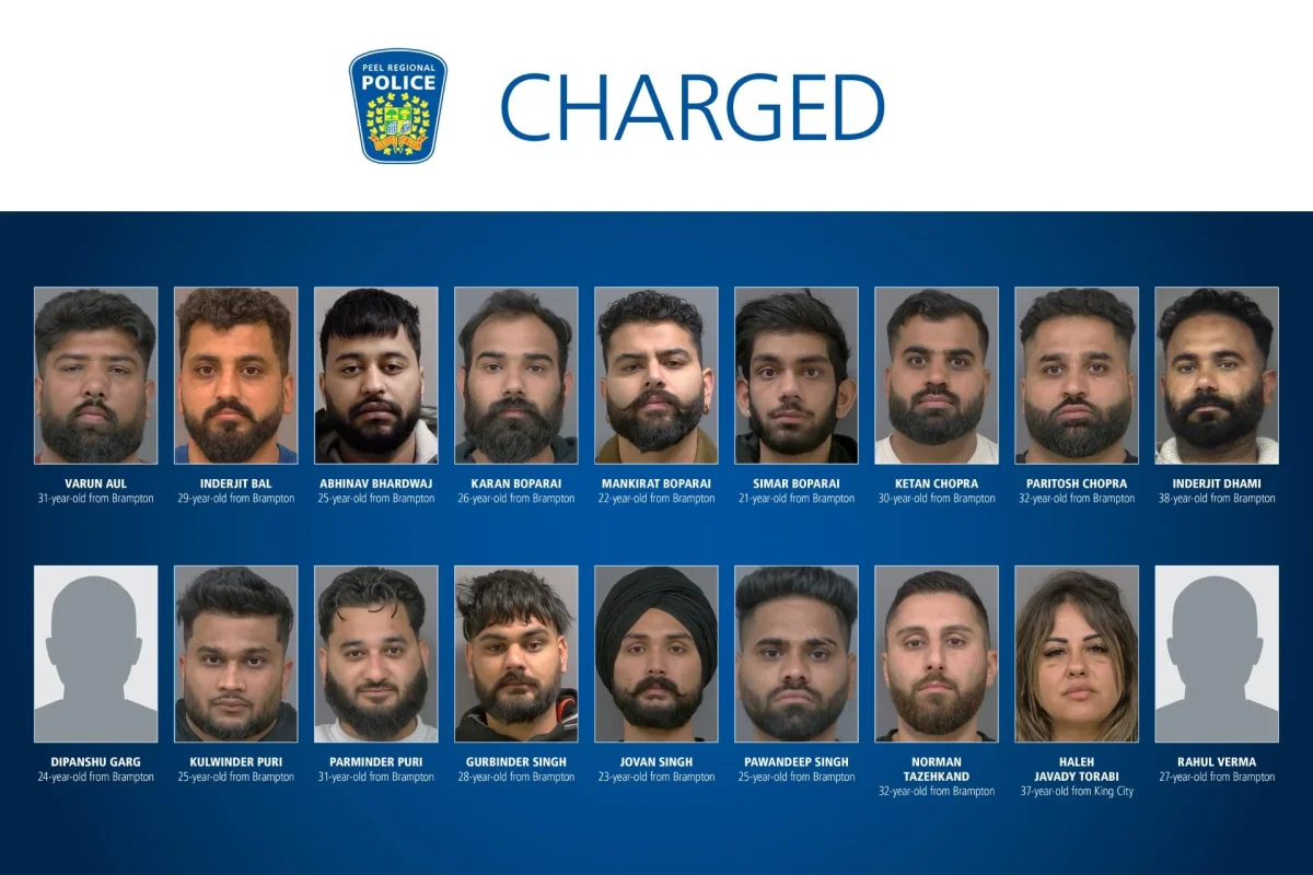 Before PM Modis arrival Canada Police announce takedown violent gang of people of Indian desc...webp