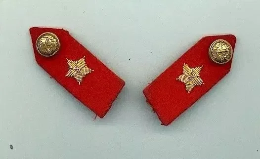 Crimson patches with One golden star