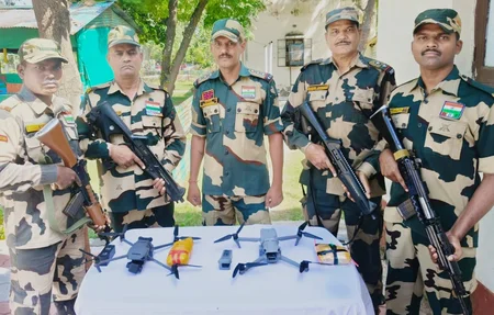 BSF foils a major narco-terrorism plot, seizing five Pakistani drones with heroin and a pistol