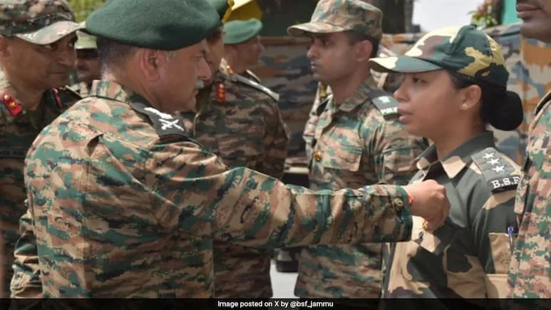 BSF Officer Felicitated For "Exceptional Courage" During Operation Sindoor