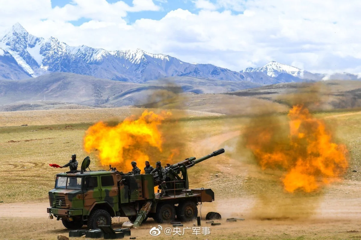 China Conducts LiveFire Exercise Near India Border-1.webp