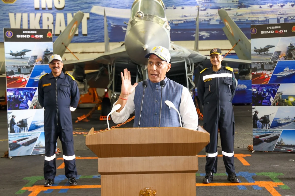 Defence Minister Singh reiterates Indias zero tolerance against terrorism calls on global com...webp