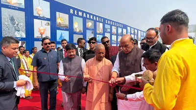 Defence Minister UP CM flag off first batch of Lucknowmade BrahMos missiles-1.webp
