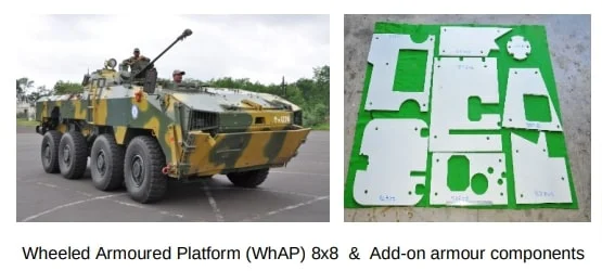 DRDO Pioneers Indigenous Lightweight Armor for WhAP 8×8 Wheeled Platform-1.webp