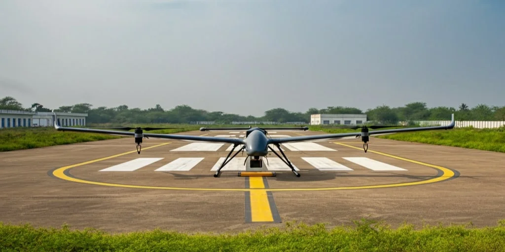 EEL Establishes Drone Testing Facility with 1.4km Runway to Support Development of Critical MALE UAVs for Indian Armed Forces