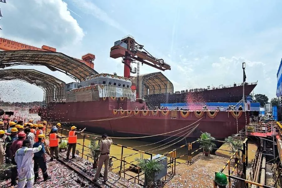 Garden Reach Launches Eighth AntiSubmarine Warfare Ship For Indian Navy-1.webp