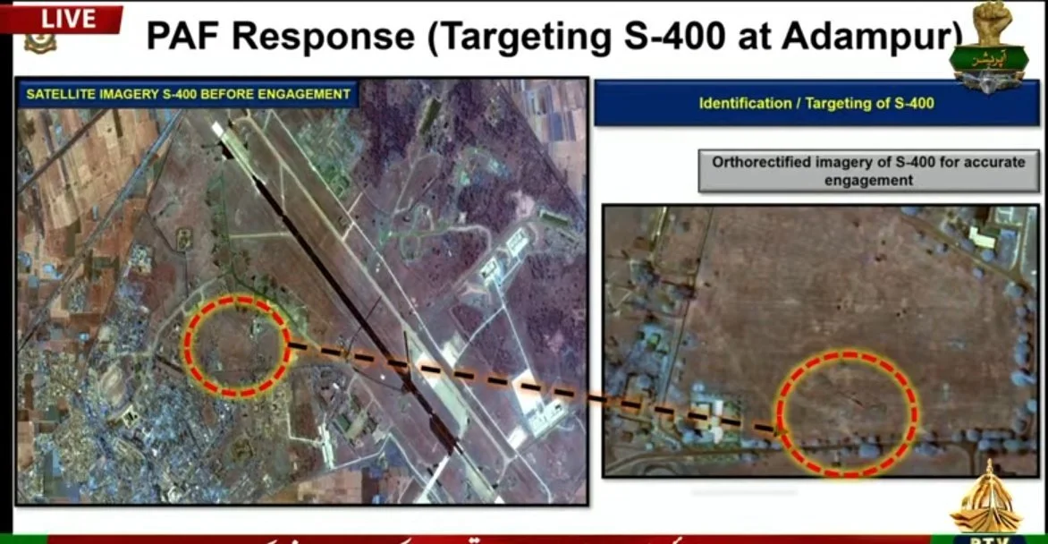 Satellite Imagery Experts Expose Pakistan's False S-400 Destruction Propaganda, Highlighting Circled Patch of Random Barren Land