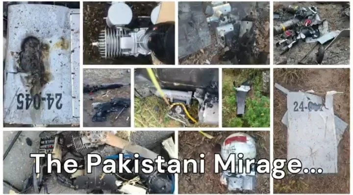 Indian Armed Forces Displays Recovered Debris of Pakistani Mirage Jet, Turkish Drones and Chinese Missiles, Confirming India's Robust Air Defence