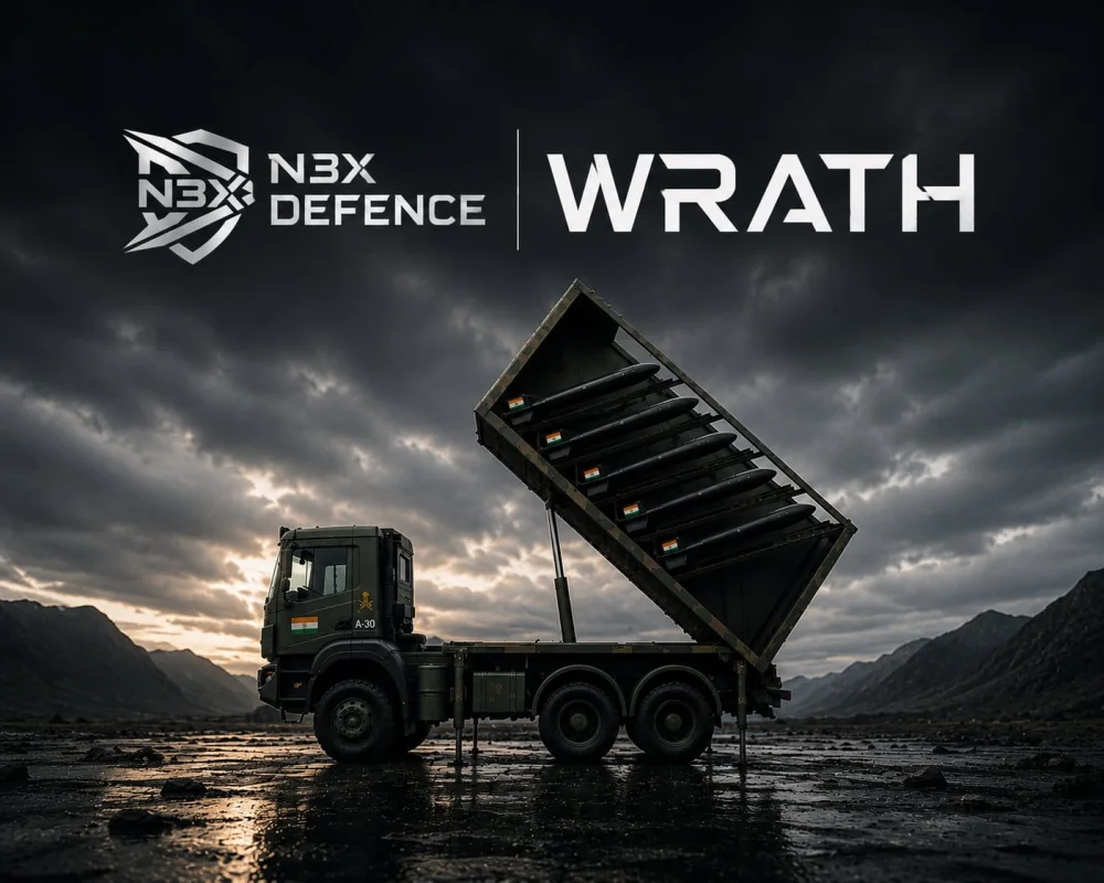 N3X Defence Reveals Truck-Mounted Mobile Launcher Capable of Deploying Five WRATH Autonomous Aerial Systems