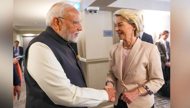 India and European Union on the Cusp of Finalising Historic Trade Agreement Ursula Von Der Le...webp