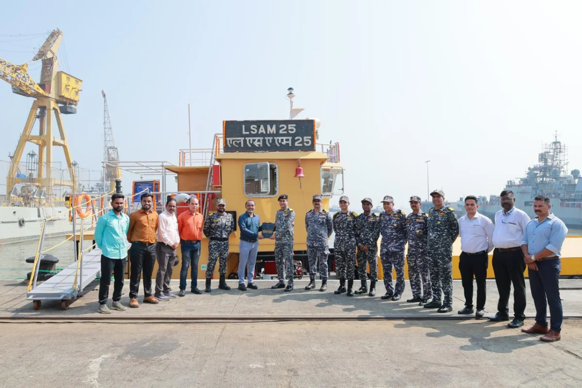Indian Navy Inducts 11th Indigenous Ammunition Cum Torpedo Missile Barge Boosting Firepower L...webp
