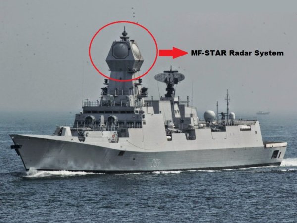 INS Kolkata with the MF-STAR system