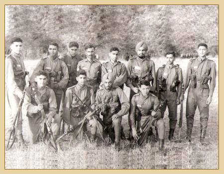 2/Lt Arun Khetrapal at the extreme right