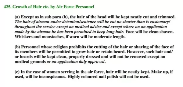 army hair rule
