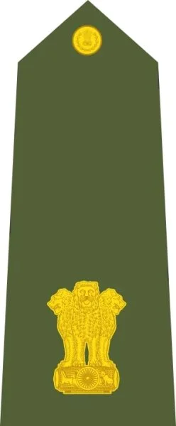 Rank of Major in the Indian Army