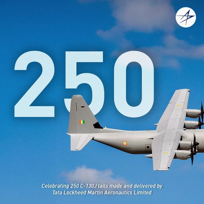 Making in India TLMAL delivers 250th C130J Super Hercules empennage-1.webp