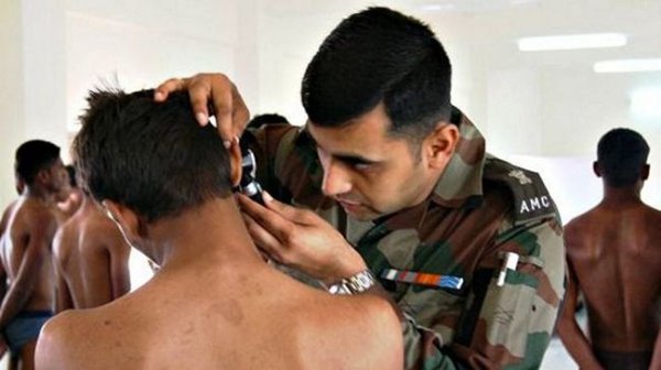 What are the Procedures done during Medical Tests in Indian Army, Navy and Air Force?