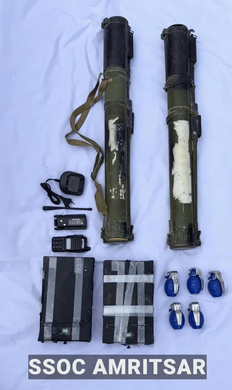 Punjab Police recovers explosives arms in joint operation targeting crossborder terror networ...webp