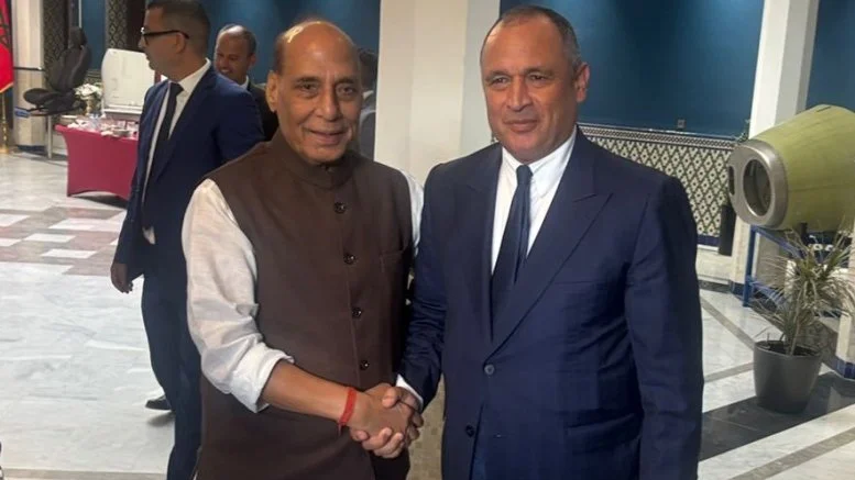 Rajnath Singh discusses defence sector ties with Morocco Minister-1.webp