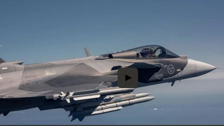 Saab Pitches Gripen E to India with Promise to Complement Rafale and Tejas in Bolstering IAF ...webp