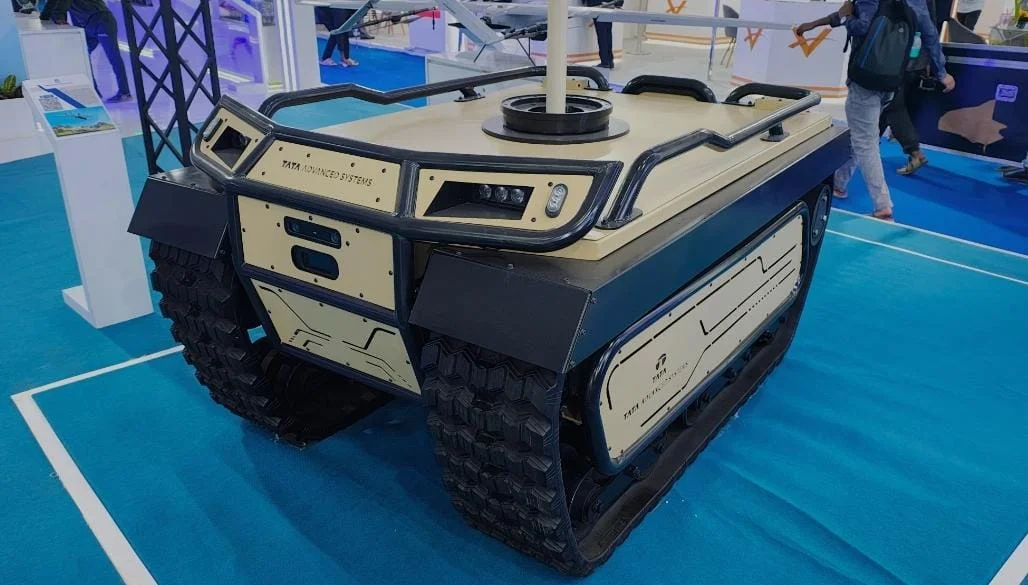 Tata Unveils New Tracked Unmanned Ground Vehicle with up to 1000kg Payload, Featuring Hybrid-Electric Power and Indigenous Navigation