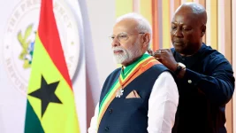 'Accepting on behalf of 140 crore Indians': PM Modi conferred Ghana's national honour